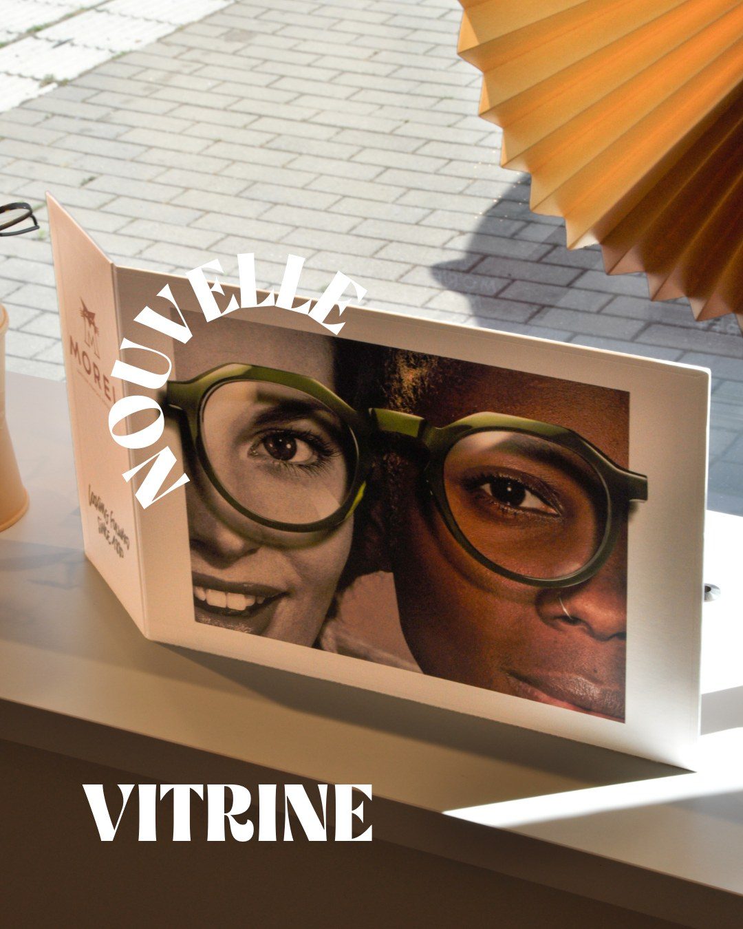 Nouvelle vitrine de l'opticien Rigoptic à Limal par La Maison de Malou